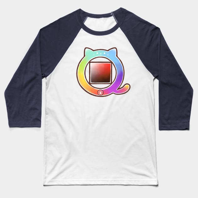 cat color wheel Baseball T-Shirt by mushopea